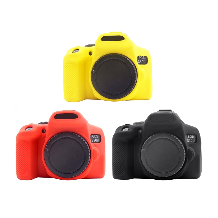 PULUZ Soft Silicone Protective Case for Canon EOS 850D(Red)