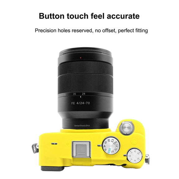 PULUZ Soft Silicone Protective Case for Sony A7C / ILCE-7C(Yellow)