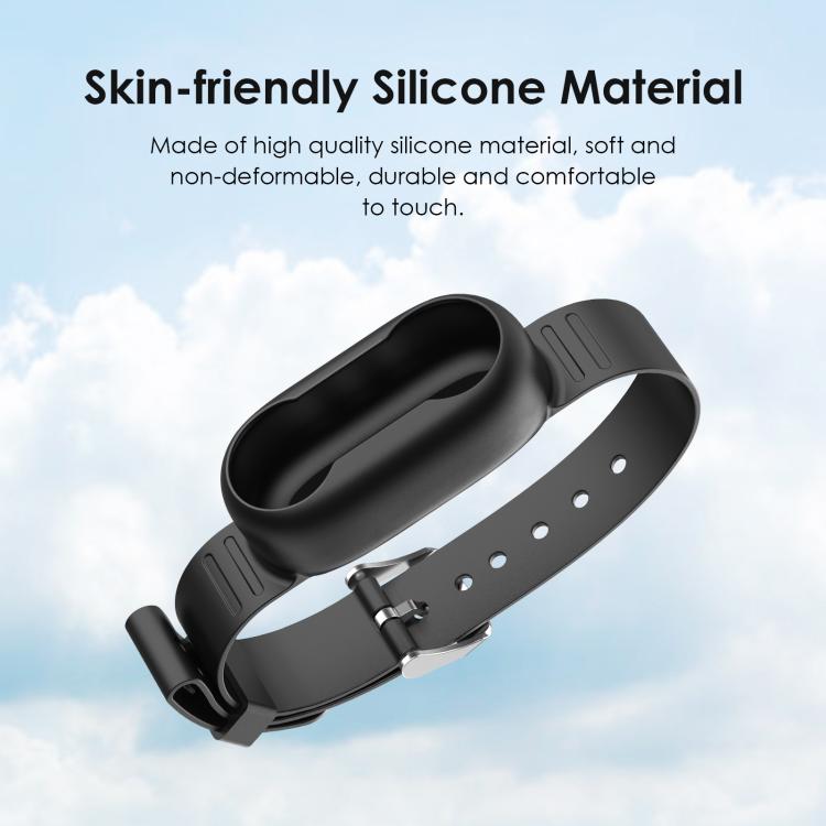 For Insta360 GO 3 / GO 3S PULUZ Camera Silicone Case Wristband Bicycle Strap Extension Mount (Black)