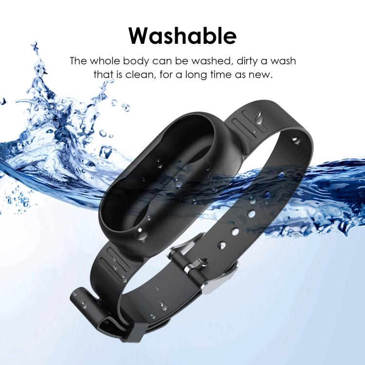 For Insta360 GO 3 / GO 3S PULUZ Camera Silicone Case Wristband Bicycle Strap Extension Mount (Black)