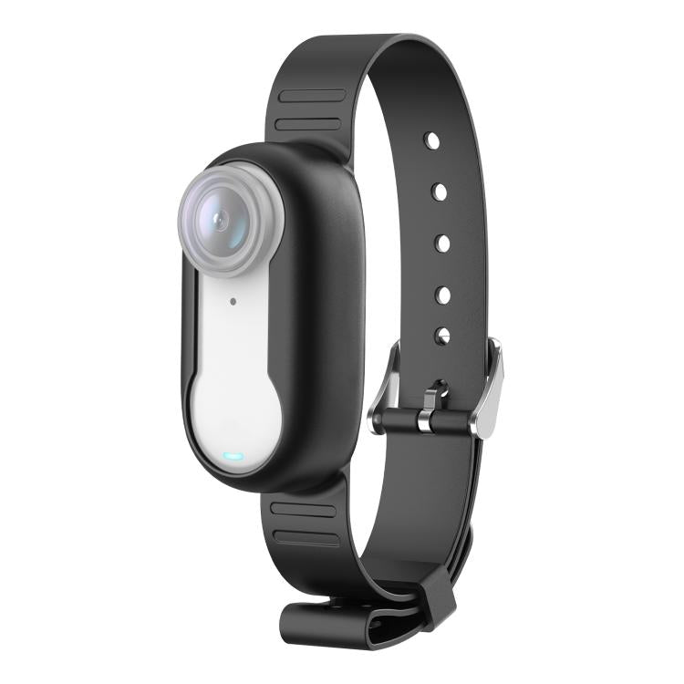 For Insta360 GO 3 / GO 3S PULUZ Camera Silicone Case Wristband Bicycle Strap Extension Mount (Black)