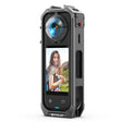 For Insta360 X5 PULUZ Aluminum Alloy Protective Cage Rig Expand Cold Shoe Housing Frame (Grey) - free shipping - PMC TechLife - Order now!