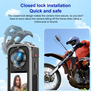 For Insta360 X5 PULUZ Aluminum Alloy Protective Cage Rig Expand Cold Shoe Housing Frame (Grey)
