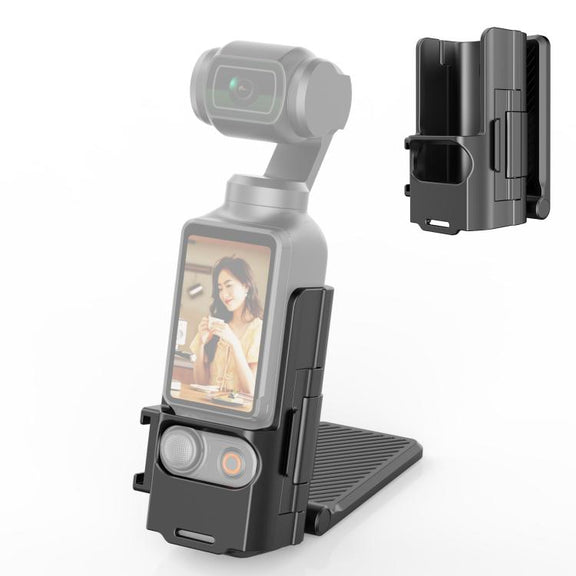 For DJI Osmo Pocket 3 PULUZ Folding Magnetic Mount Base Bracket (Black)