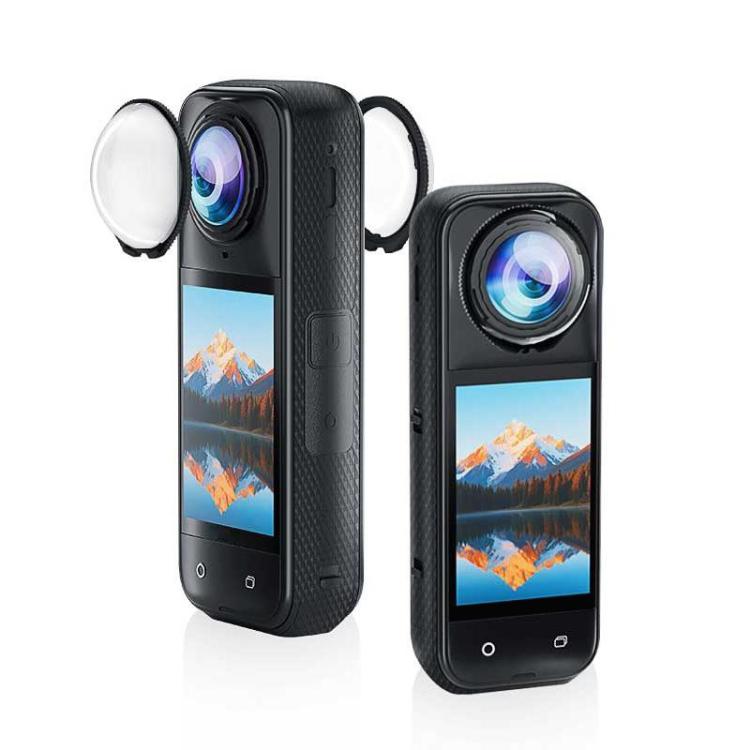 For Insta360 X5 PULUZ Standard Rotation PC Lens Guard  Protective Cover (Transparent)