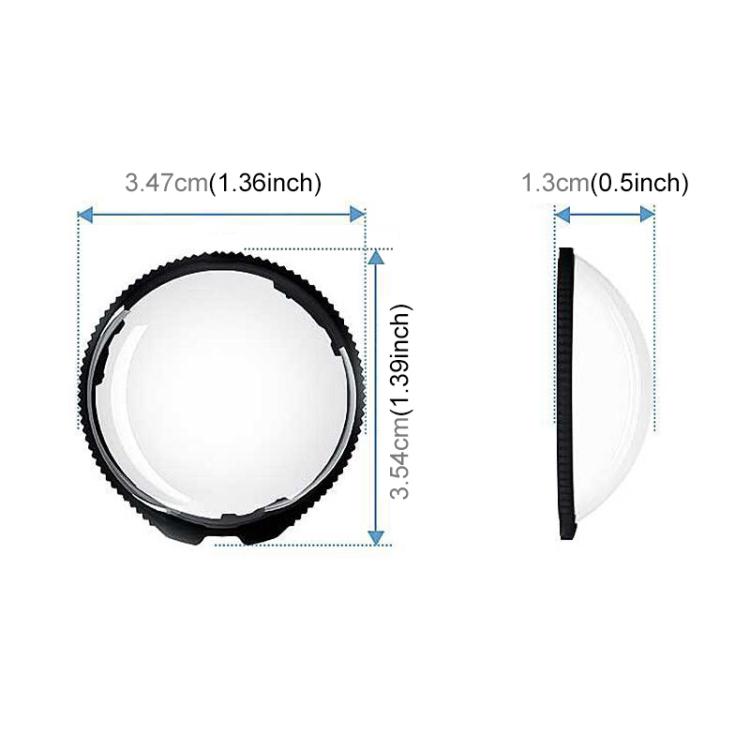For Insta360 X5 PULUZ Standard Rotation PC Lens Guard  Protective Cover (Transparent)