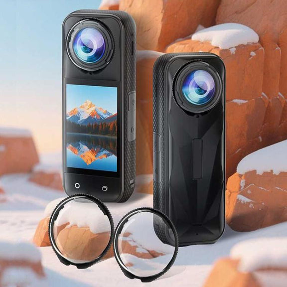 For Insta360 X5 PULUZ Standard Rotation PC Lens Guard  Protective Cover (Transparent)