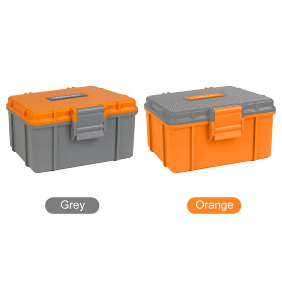 For DJI Osmo Action 5 Pro / 4 / 3 PULUZ Water-resistant Hard Carrying Suitcase Outdoor Protective Storage Box (Orange)