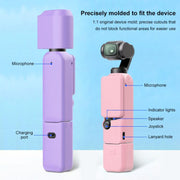 For DJI OSMO Pocket 3 PULUZ 6 in 1 Body Lens Handle Screen Mic Silicone TPU Cover (Yellow)
