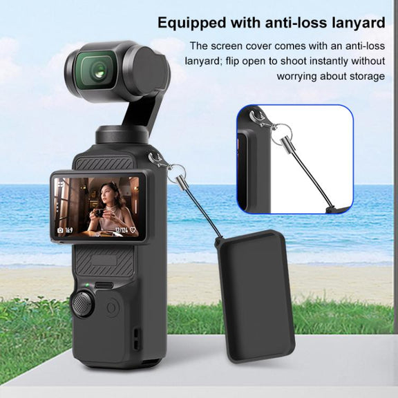 For DJI OSMO Pocket 3 PULUZ 6 in 1 Body Lens Handle Screen Mic Silicone TPU Cover (Yellow)