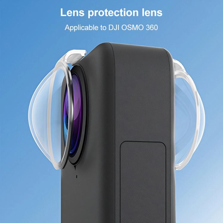 For DJI Osmo 360 PULUZ Lens Guard PC Protective Cover (Transparent)