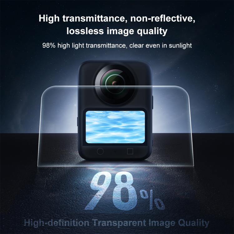 For DJI Osmo 360 PULUZ Screen Explosion-proof Tempered Glass Films (Transparent)