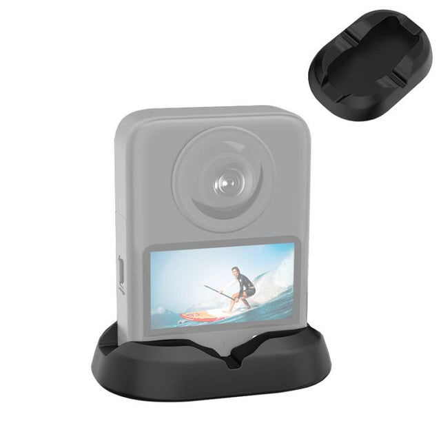 For DJI Osmo 360 PULUZ Desktop Silicone Base Stand (Black)