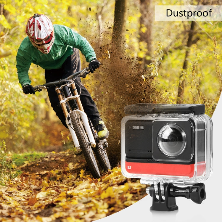 For Insta360 One RS 360 Edition PULUZ 30m Underwater Depth Diving Case Water-resistant Housing