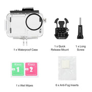 For DJI Osmo Action 5 Pro / 3 / 4 PULUZ 60m Underwater Water-resistant Housing Diving Case with Cold Shoe & Buckle Basic Mount & Screw