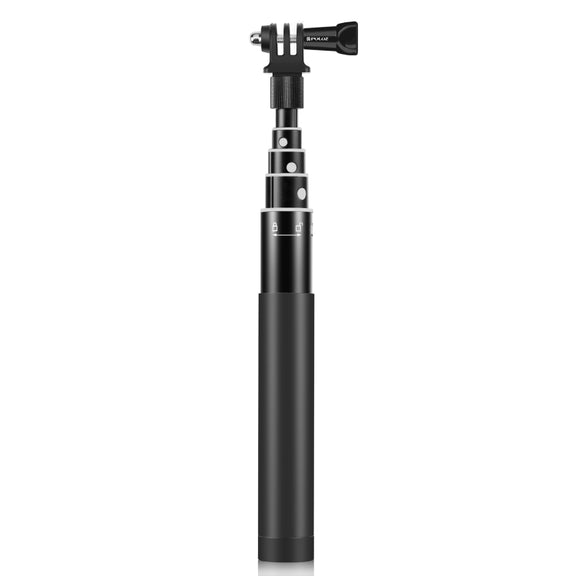 PULUZ 70cm Metal Selfie Stick Monopod with Invisible Adapter Base & Screw for Insta360 One RS / X2 / X3 / DJI Osmo 360