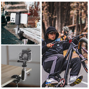 PULUZ Crab Pliers Clip Arm Mount with Phone Clamp for Phone & Sports Camera
