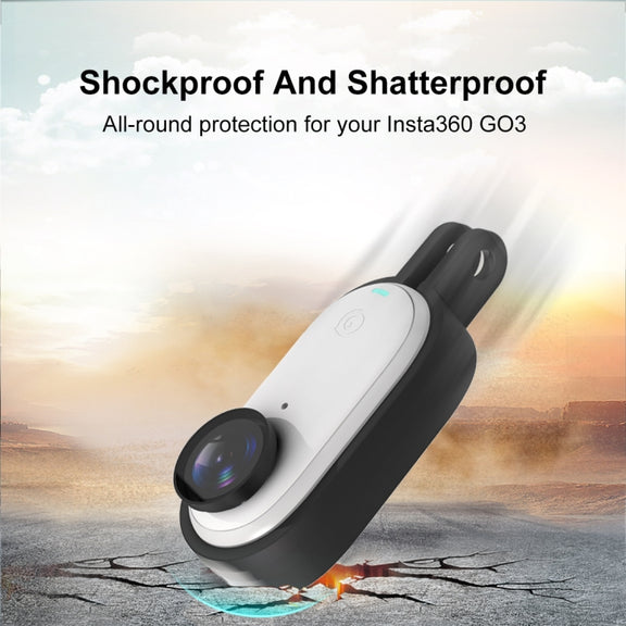 For Insta360 GO 3 PULUZ Body Plastic Protective Frame Cage with Screw & Quick Release Buckle (Black)
