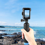 For DJI Osmo Action Pro 5 / 4 / 3 PULUZ Vertical Plastic Protective Frame Cage with Cold Shoes (Black)