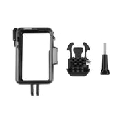 For DJI Osmo Action Pro 5 / 4 / 3 PULUZ Vertical Plastic Protective Frame Cage with Cold Shoes (Black)