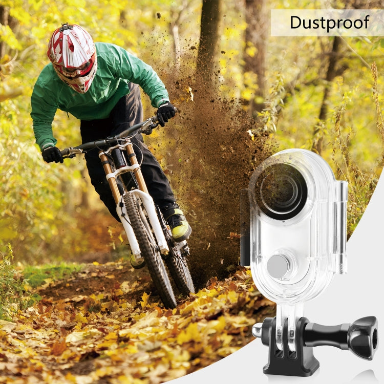 For Insta360 GO 3 / GO 3S PULUZ 40m Underwater Water-resistant Housing Case with Base Adapter & Screw (Transparent)