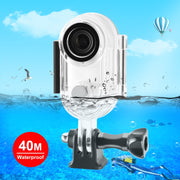 For Insta360 GO 3 / GO 3S PULUZ 40m Underwater Water-resistant Housing Case with Base Adapter & Screw (Transparent)
