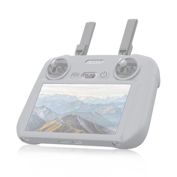 For DJI Mini 4 Pro / Air 3 Remote Control / DJI RC 2 with Screen PULUZ Silicone Protective Case (Grey)