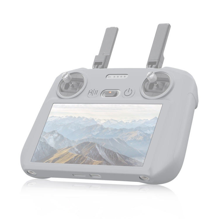 For DJI Mini 4 Pro / Air 3 Remote Control / DJI RC 2 with Screen PULUZ Silicone Protective Case (Grey)