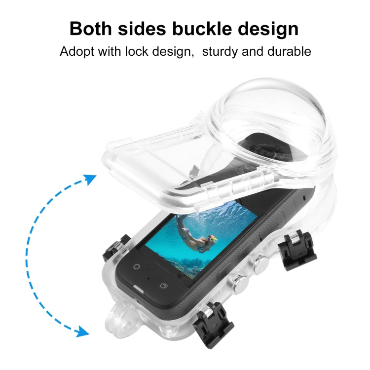 For Insta360 X3 PULUZ Invisible Dive Case 50m Water-resistant Sealed Case (Transparent)