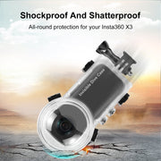 For Insta360 X3 PULUZ Invisible Dive Case 50m Water-resistant Sealed Case (Transparent)