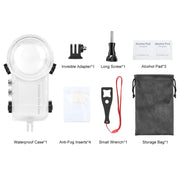 For Insta360 X3 PULUZ Invisible Dive Case 50m Water-resistant Sealed Case (Transparent)