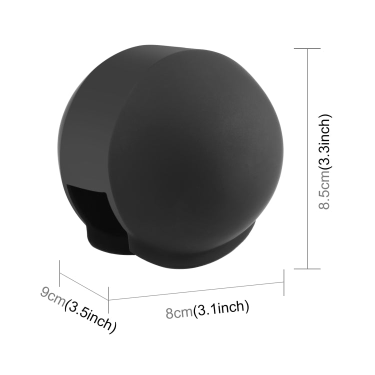 For Insta360 X3 / X4 / X5 PULUZ Invisible Dive Case Lens Guard Silicone Protective Cover (Black)