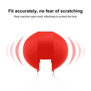 For Insta360 X3 / X4 PULUZ Invisible Dive Case Lens Guard Silicone Protective Cover (Red)
