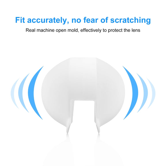 For Insta360 X3 / X4 PULUZ Invisible Dive Case Lens Guard Silicone Protective Cover (White)