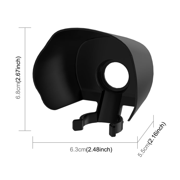 For DJI OSMO Pocket 3 PULUZ Sunshade Lens Protective Cover Hood (Black)