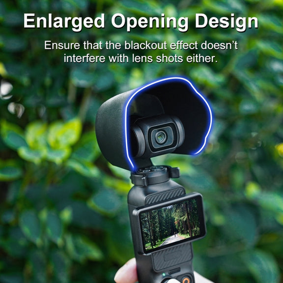 For DJI OSMO Pocket 3 PULUZ Sunshade Lens Protective Cover Hood (Black)