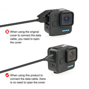 For GoPro Hero11 Black Mini PULUZ Metal Battery Side Interface Cover (Black)