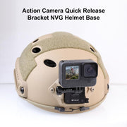 PULUZ Aluminum Quick Release Bracket NVG Helmet Mount for GoPro and Other Action Cameras (Black)