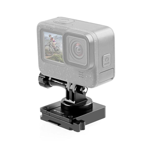 PULUZ Aluminum Quick Release Bracket NVG Helmet Mount for GoPro and Other Action Cameras (Black)