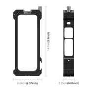 For Insta360 X4 PULUZ Metal Protective Cage Rig Housing Frame with Expand Cold Shoe Base & Tripod Adapter (Black)