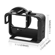 For Insta360 Ace Pro / Ace PULUZ Metal Cage Adapter Frame with 52mm UV Filter & Adapter Ring (Black)