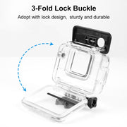 For Insta360 Ace Pro / Pro 2 PULUZ 60m Underwater Water-resistant Housing Case with Base Adapter & Screw (Transparent)