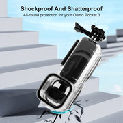 For DJI Osmo Pocket 3 PULUZ 45m Underwater Water-resistant Housing Diving Case (Transparent)