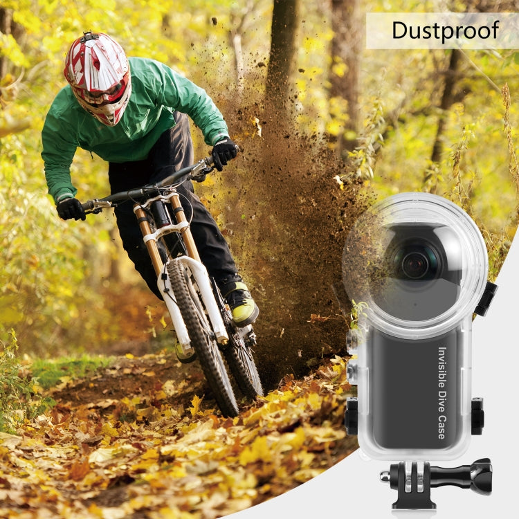 For Insta360 X4 PULUZ 50m Water-resistant Sealed Diving Case (Transparent)