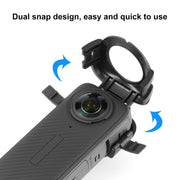 For Insta360 X4 PULUZ Snap-on Lens Guard Protective Cover (Black)