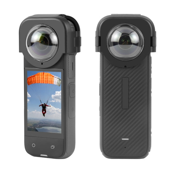 For Insta360 X4 PULUZ Snap-on Lens Guard Protective Cover (Black)