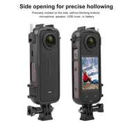 For Insta360 X4 PULUZ Cold Shoe PC Plastic Protective Frame with Adapter Mount & Screw (Black)