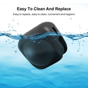 For Insta360 X4 / X5 PULUZ Silicone Protective  Lens Cover (Black)