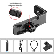 For Insta360 X4 / X5 PULUZ Vertical Horizontal Shooting Quick Release Metal  L Bracket (Black)