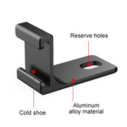 For Insta360 X5 / X4 / X3 / One X2 PULUZ Selfie Stick Cold Shoe Extension Bracket (Black)